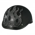 flame rhinestone helmet patch