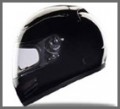 Race/DOT Full Face Black Motorcycle Helmet