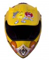 DOT MotoX Motocross Kyle Busch M&M Yellow Motorcycle Helmet