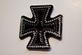 Iron Cross Rhinestone Motorcycle Helmet Patch