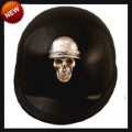 CHROME MOTORCYCLE HELMET VIETNAM SKULL ATTACHMENT