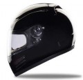 Snell/DOT Full Face Black Motorcycle Helmet