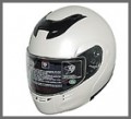 DOT Modular Full Face Pearl White Motorcycle Helmet