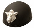 Wolf Chrome Motorcycle Helmet Attachment