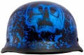 Blue German Motorcycle Helmet