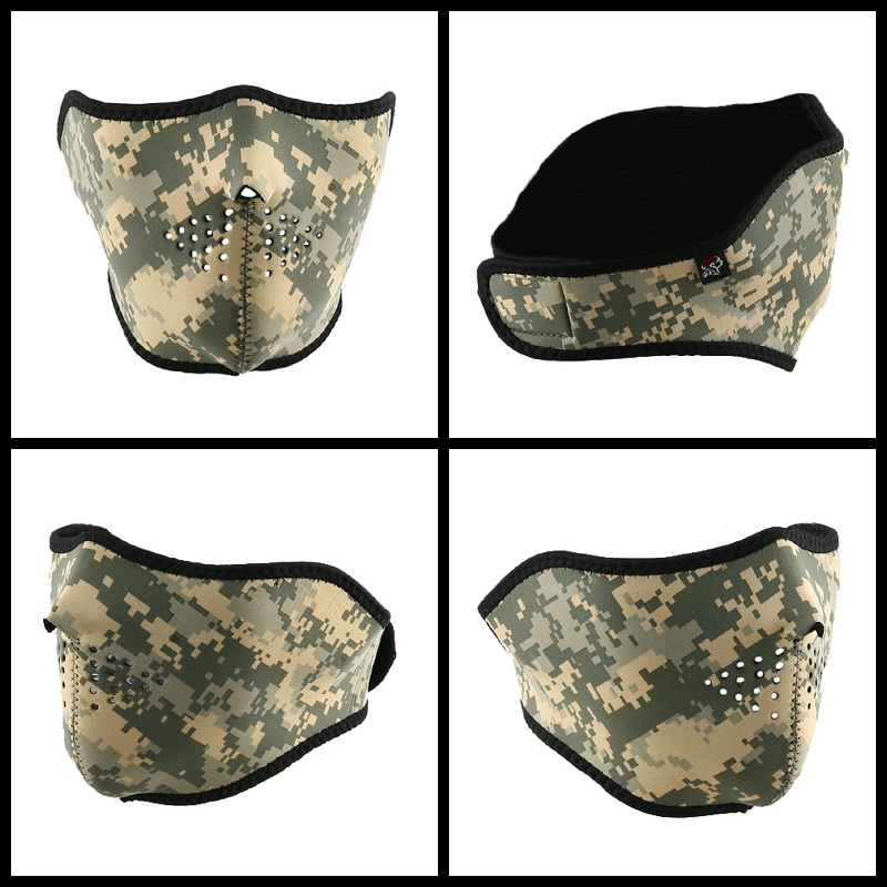 Half Digital ACU Neoprene Face Mask