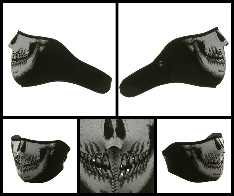 Half Skull Neoprene Face Mask