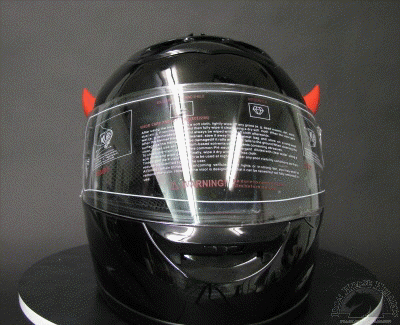 red motorcycle helmet horns red motorcycle helmet horns