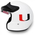 DOT Miami  Hurricanes Motorcycle Helmet
