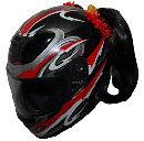Motorcycle Helmet Pigtails