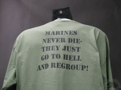 Marines never die tshirt